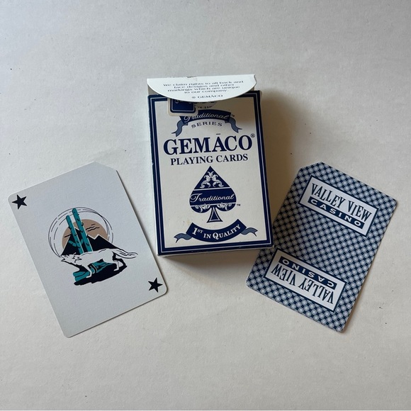 Rare vintage y2k DECK OF GEMACO Indian Casino PLASTIC COATED  Casino Floor  Pack - Picture 5 of 6